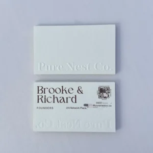 Custom Business Cards for SMEs Embossed Craft Fast Artwork Fast Sampling Available