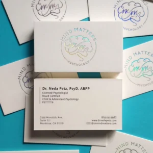 Custom Business Cards with Logo, Hot Stamping, and Digital Printing