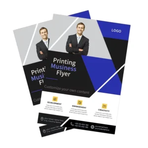 Custom Business Flyer Printing with Kraft Paper Offset Printing and Poster Options
