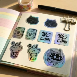 Custom Business Logo Stickers and Labels, Personalized Die-Cut Vinyl Printing