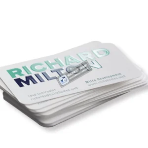 Custom CMYK Offset Printed Waterproof Transparent PVC NFC Business Card Embossed