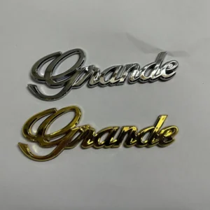 Custom Car Accessories Chrome Car Emblem Badge Stickers Tailgate Adhesive Grande Emblems for Markii JZX100 GX100