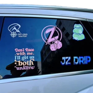 Custom Car Stickers and Decals Waterproof PVC Vinyl for Vehicle Advertising Durable Outdoor Signs