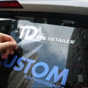 Custom Car Window Sticker Self-Adhesive Transfer Decal Customized Waterproof UV Resistant Window Stickers for Cars