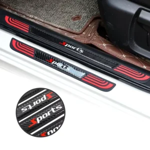 Custom Carbon Fiber Texture Car Door Anti Scratch Protection Plates Universal Waterproof Auto Exterior Decor Stickers