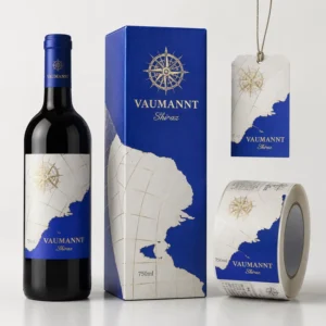 Custom Cardboard Folding Single Wine Bottle Box with Magnetic Closure