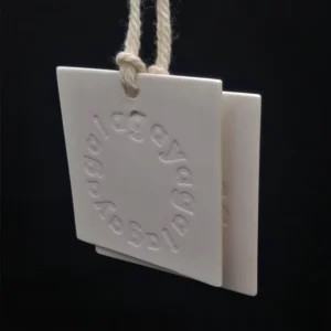 Custom Cardboard Hang Tags, Embossed Finish, UV and Silk Screen Printing