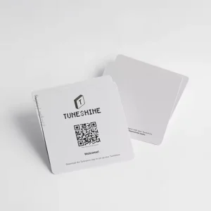 Custom Cardboard QR Code Business Card, Brand Logo, Contact Details