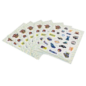 Custom Cartoon Adhesive Art Paper Kiss-Cut Sticker Sheets for Packaging Labels