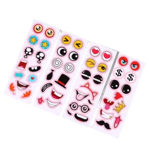 Custom Cartoon Animal Stickers Face Decals for DIY Scrapbooks and Journals