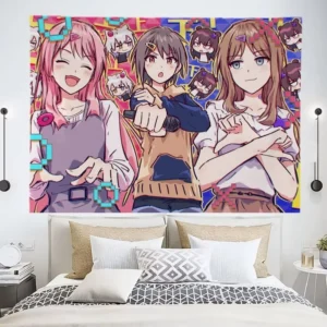 Custom Cartoon Anime Fabric Banner Backdrop Flag Printing Service