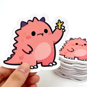 Custom Cartoon Die-Cut Vinyl Stickers, Waterproof PVC Labels with Company Logo Design