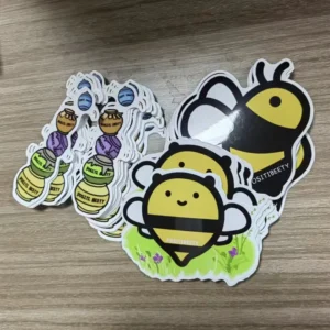 Custom Cartoon Transparent Waterproof Holographic PVC Vinyl Stickers