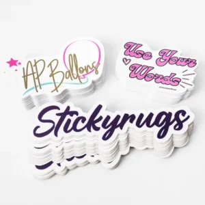 Custom Cartoon Vinyl Decals UV Printed Waterproof Offset Stickers