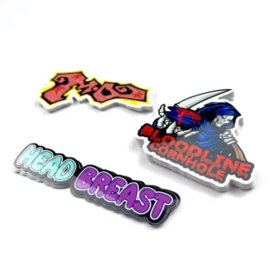 Custom Cartoon Waterproof Clear Vinyl Die-Cut Logo Stickers