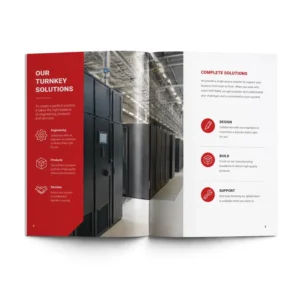 Custom Catalog Brochure Booklet Printing Business Corporate Flyer Leaflet Coated Paper Lamination Finish OEM Pack