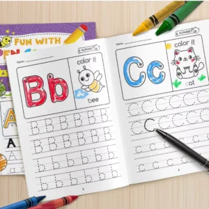 Custom Children’s Educational Workbook A-Z Alphabet Learning Preschool Activity Tracing Book