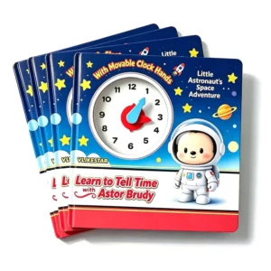 Custom Children’s Sturdy Hardcover Clock Book