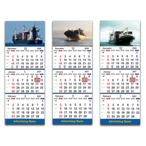 Custom Chinese Calendar, 3-Month Paper Wall Calendar with Corporate Logo, Corporate Gift