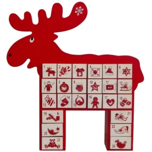 Custom Christmas Advent Calendar Box 24 Days Gift Packaging Box With Drawers for Chocolate Countdown