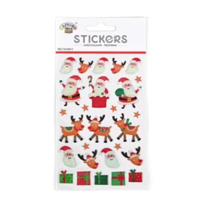 Custom Christmas Cartoon 3D Crystal Resin Sticker Sheet