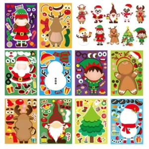 Custom Christmas Party Gift Stickers, Self-Adhesive