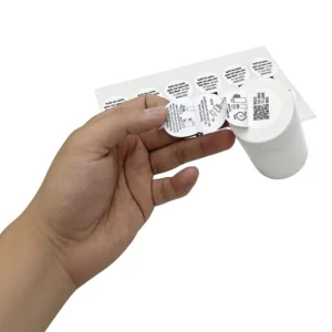 Custom Circular Multi-Layer Peel-Off Extended-Content Labels for Pharmaceutical and Supplement Bottles