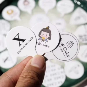 Custom Circular Waterproof Plastic/Vinyl Adhesive Label Roll with Logo Printing
