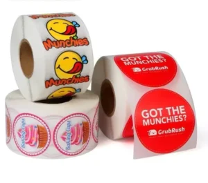 Custom Circular Waterproof Self-Adhesive Label Stickers with Digital Printing for Pet Store Gift Packaging