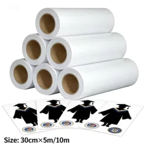 Custom Class Textiles Shirts Printing Paper High Speed 100gsm White Sublimation Transfer for Graduation Apparel Digital