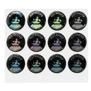 Custom Clear Epoxy Resin Domed 3D Logo Stickers