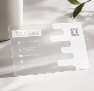 Custom Clear Frosted Business Card Premium Plastic Business Card Transparent Name Card Printing