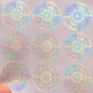 Custom Clear Laser Hologram Security Labels, Transparent Stickers