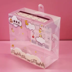 Custom Clear PET/PP Colorful Printed Plastic Folding Boxes for Baby and Children’s Shoes