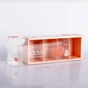 Custom Clear PET PP PVC Transparent Folding Sleeve Packaging Box with Logo Printing
