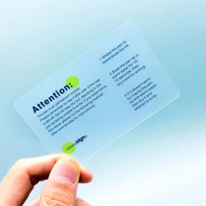 Custom Clear PVC Business Cards and Postcards, Waterproof, with Digital Printing and Embossing