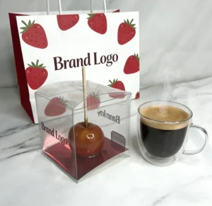 Custom Clear PVC PET PP Plastic 1mm Thick Square Shape UV Coated Fruits Dessert & Gift Boxes for Store