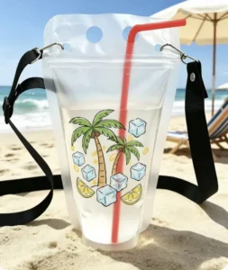 Custom Clear Stand-Up Spout Pouch for Juice, Drinks, and Liquid Beverages