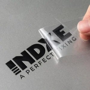 Custom Clear Transparent Stickers Hot Gold Foil Logo Labels for Handicraft Gift Box Handmade Souvenir Packaging OEM