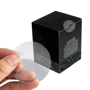 Custom Clear Transparent Vinyl PVC Seal Sticker Labels with Printed Logo Waterproof Self-Adhesive