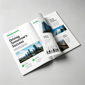 Custom Coated Art Paper Brochure Printing Full Color Product Catalog for Business