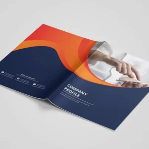 Custom Coated Brochure with Logo Printing Saddle Stitched Instruction Manual Leaflet Made From Fancy and Offset Paper
