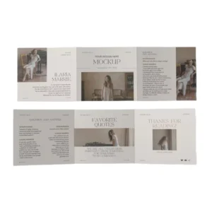 Custom Coated Paper A3 A6 Restaurant Menu Booklet Brochure Pamphlet Folded Leaflet Printing