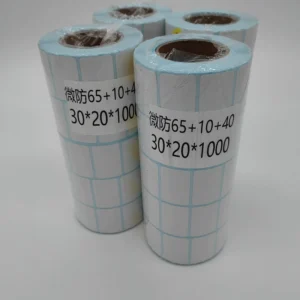 Custom Coated Paper Barcode Shipping Labels