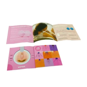 Custom Coated Paper Brochure Flyer Booklet Instruction Manual, Offset Printing