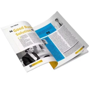 Custom Coated Paper Logo Printing Folding Flyer Catalogue Pamphlet Brochure Booklet Instruction Manual Leaflet