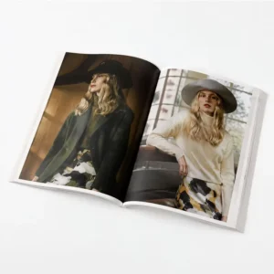 Custom Color Brochure Magazine Design Service Paperback Softcover Product Catalog Booklet Printing