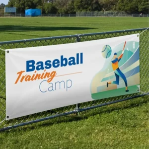 Custom Color Large Size Digital Print Outdoor PVC Fence Mesh Banner with Grommets Reusable