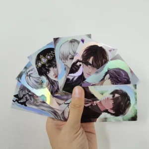 Custom Color Paper Business Card with Laser Hologram and Matte Lamination