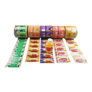 Custom Color-Printed Heat-Sensitive Shrink Wrap Film Shrink Sleeve Labels for Juice, Mineral Water, Vodka, and Energy Drink Bottles
